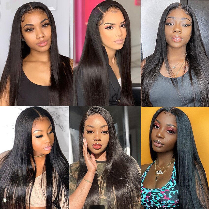 3 Bundles Hair Weaves Brazilian Hair Straight Human Hair Extensions Human Hair Natural Color Hair Weaves / Hair Bulk Extension Bundle Hair 8-28 inch Natural Color Odor Free Best Quality New Arrival 2025 - $60.99 –P9