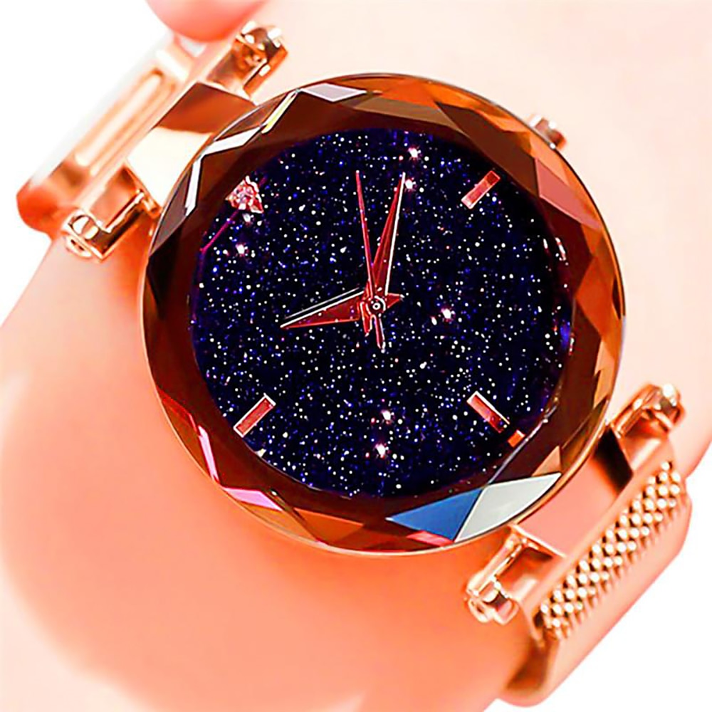 Orologio da polso Quarzo per Da donna Analogico Quarzo stella splendente Moda Lusso Informale Bling Con diamantini Lega Lega del 2025 a $13.99 –P4