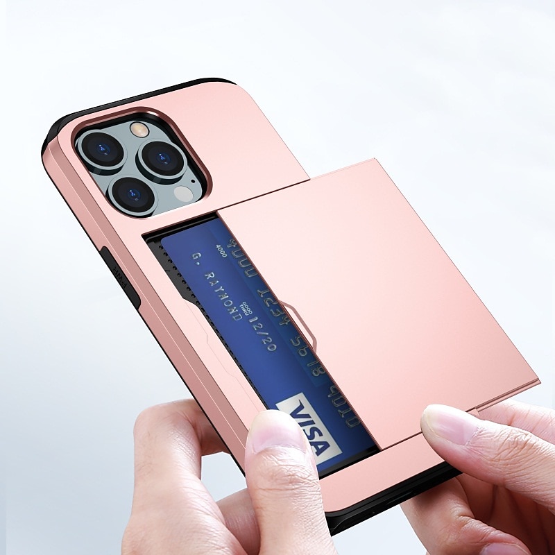 Telefontok Apple iPhone 15 Pro Max Plus iPhone 14 13 12 11 Pro Max X XR XS 8 7 Plus hátlap tárca tok ütésálló egyszínű PC 2025 - $17.99 –P7