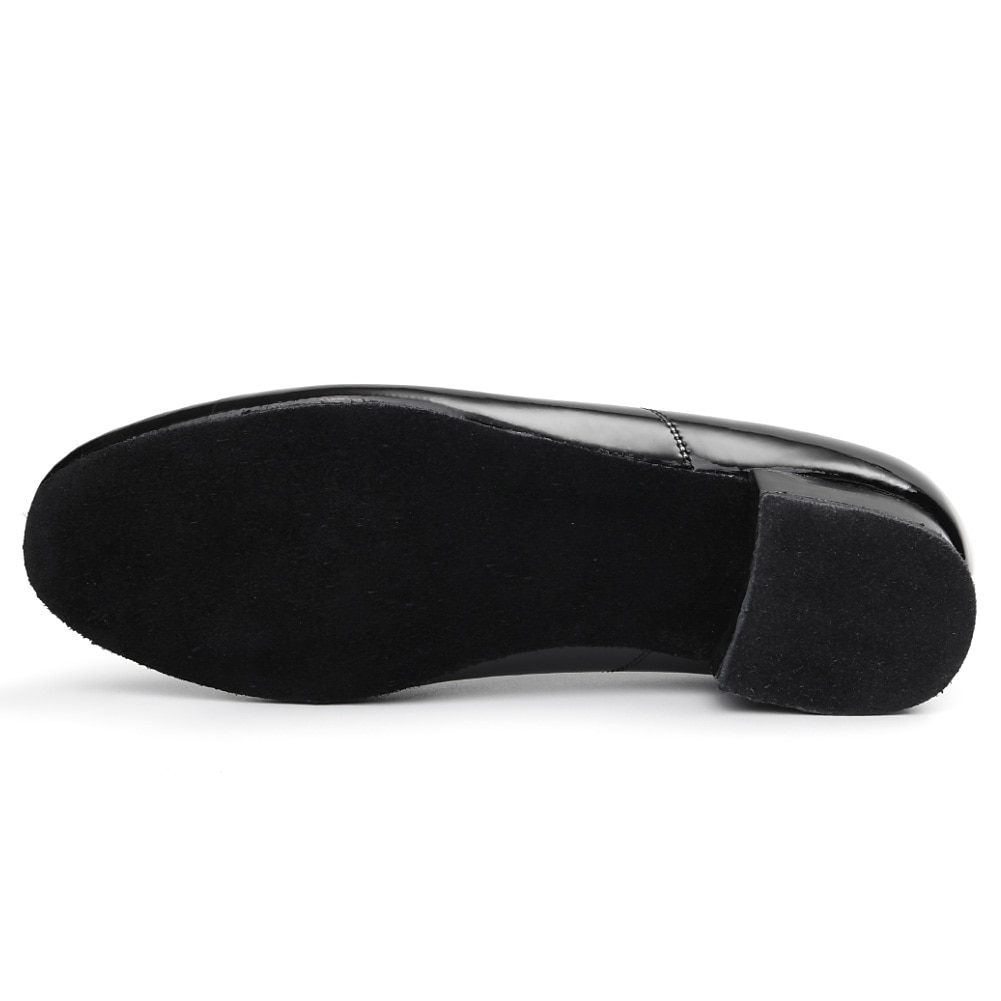 sapatos de dança de salão masculinos em couro envernizado preto – design com cadarço e sola de camurça para um desempenho suave de 2025 por $34.99 –P19