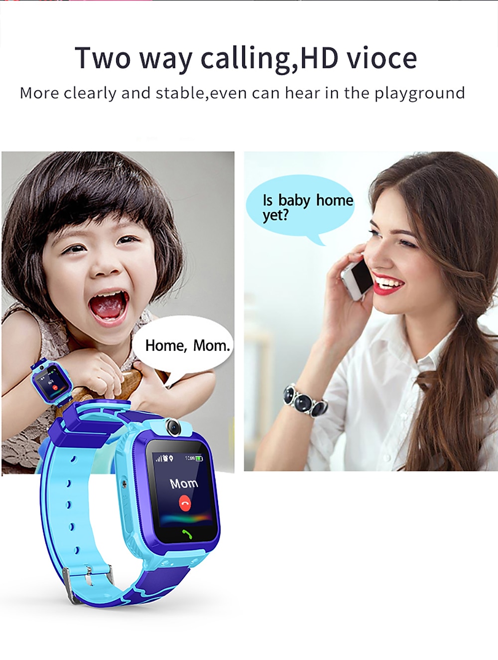 2025年 スマートウォッチ 1.44 インチ キッズスマートウォッチフォン 2G 睡眠サイクル計測器 目覚まし時計 カメラ と互換性があります スマートフォン キッズ ハンドフリーコール カメラ カメラコントロール IP 67 33mmウォッチケース / 200〜250  コレクション – $22.99 –P5