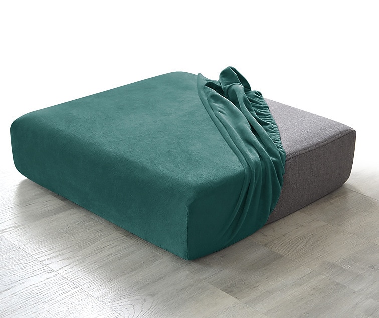 1 pezzo di fodera per cuscino per divano in velluto elasticizzato, fodera per cuscino in peluche bordeaux per cuscino per sedia, protezione per mobili, cuscino per sedile, fodera per divano con fondo del 2025 a $7.99 –P3