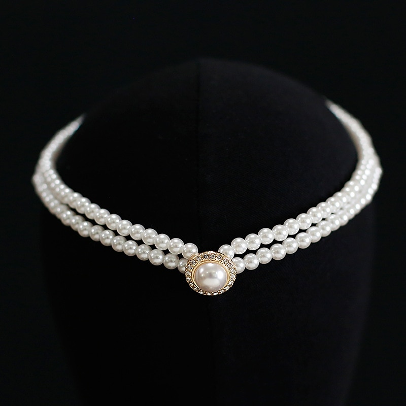 Brautschmuck-Sets 1 Set Künstliche Perle 1 Halskette 1 Ring Ohrringe Damen Modisch Personalisiert Einfach Retro Kostbar Kreisförmig Schmuck-Set Für Hochzeit Jahrestag Besondere Anlässe 2025 - $8.99 –P6