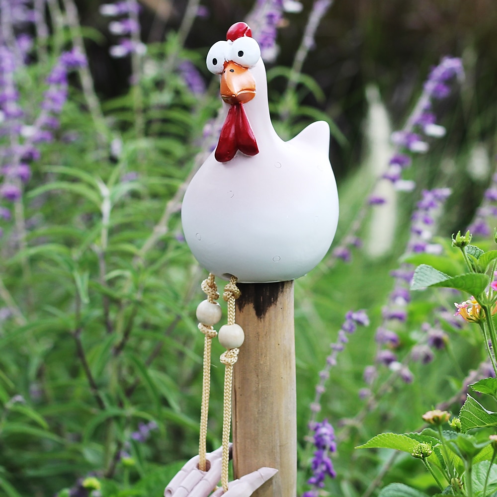 Chicken Garden Decor Statues Sculptures Decoration Home Animal Funny Resin Figurines Garden Plug Pottery Figure Ornaments 2025 - $14.99 –P9
