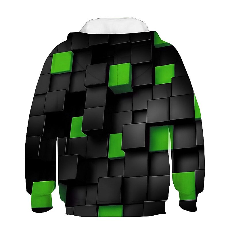 New Year Boys 3D Optical Illusion Hoodie Long Sleeve 3D Print Spring Fall Winter Active Polyester Kids 3-12 Years School Outdoor Daily 2025 - $18.99 –P8
