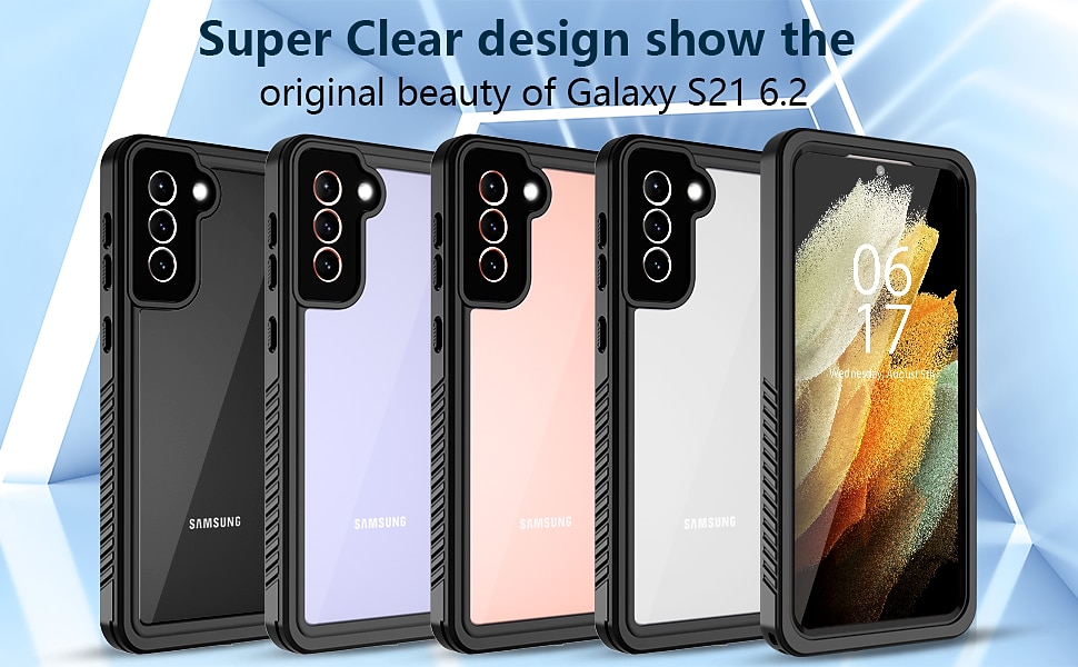 телефон Кейс для Назначение SSamsung Galaxy S25 S24 S23 Ultra Plus Чехол Очистить чехол и протектор экрана Прозрачный Водонепроницаемый Прозрачный ТПУ ПК 2025 - $28.99 –P6
