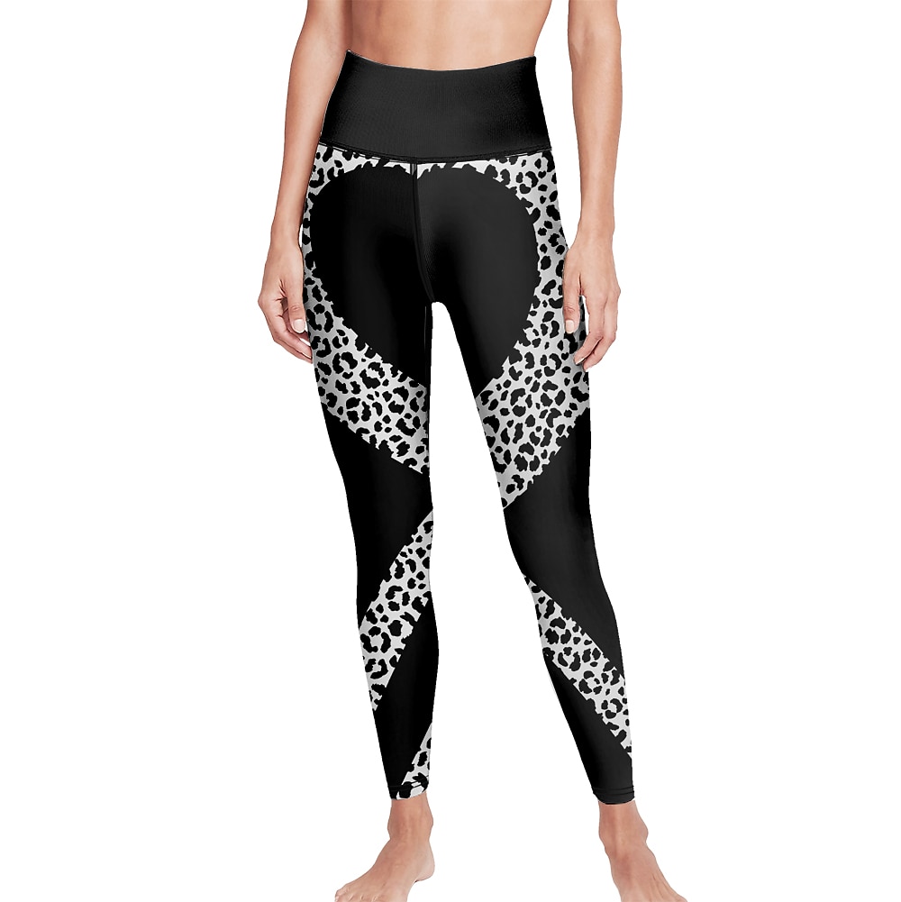 Γυναικεία Παντελόνι για γιόγκα Αντίστροφη καρότσα Έλεγχος κοιλιάς Ψηλή Μέση Γυμναστήριο προπόνηση Τρέξιμο Καταλληλότητα Κολάν με κοψίματα Λεοπάρ Γεωμετρία Μπλε Παγονί Μαύρο Κίτρινο Φθινόπωρο Χειμώνας 2026 - $19.99 –P7