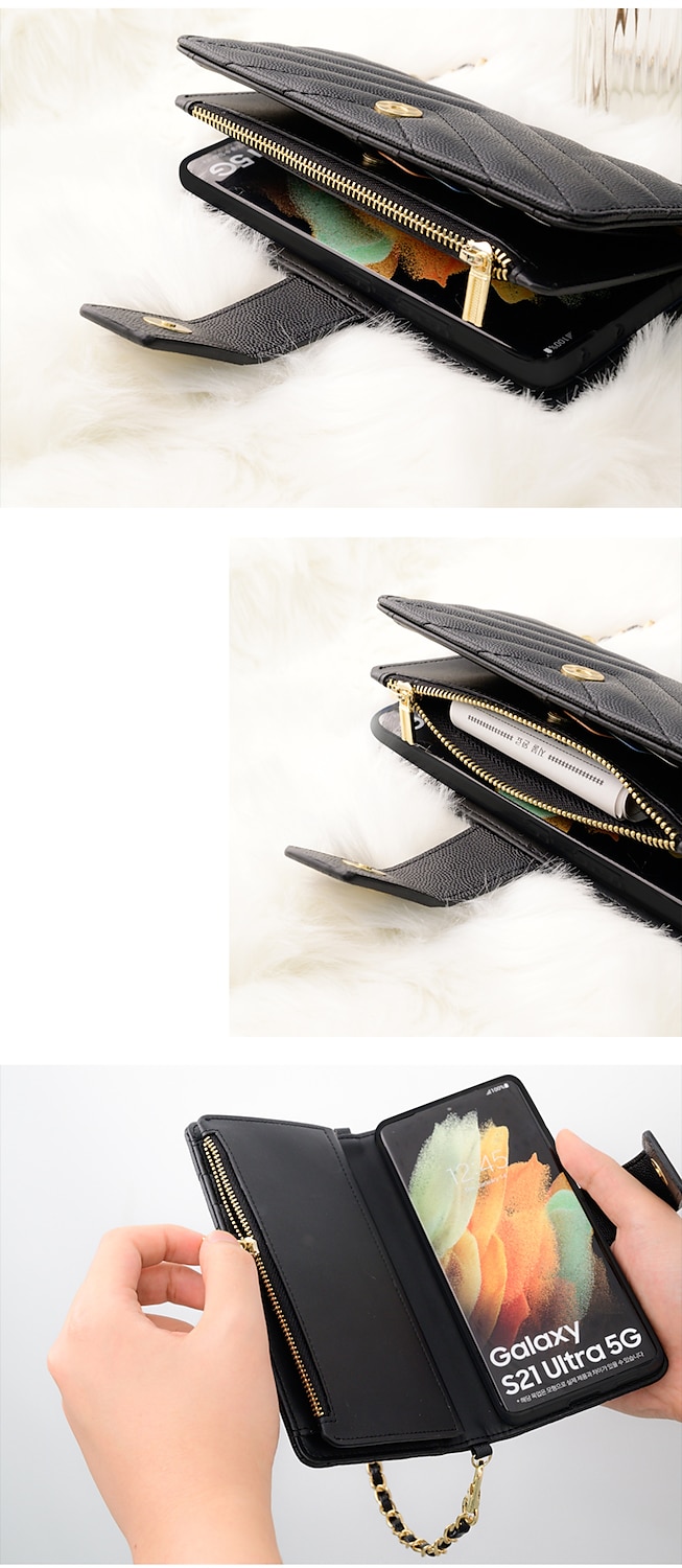 Phone Case For iPhone 15 Pro Max Plus iPhone 14 13 12 Pro Max Plus Wallet Case Zipper with Wrist Strap Card Slot Genuine Leather 2025 - $34.99 –P7
