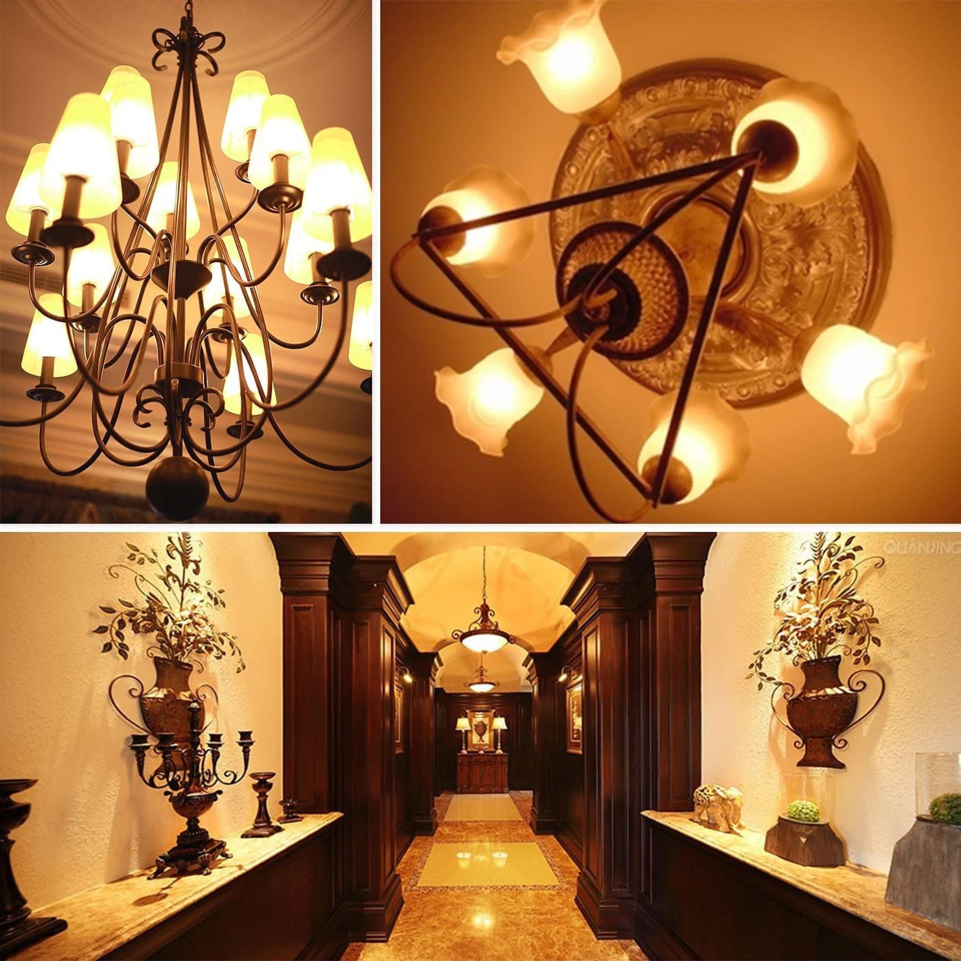 6w e14/e27, telecomandă fără electrod, bec cu LED de porumb, 400lm, super luminos, în trei culori, echivalent cu becuri cu halogen de 100w, potrivit pentru mai multe locuri de iluminat interior 4/6 buc. 2025 - $60.99 –P4