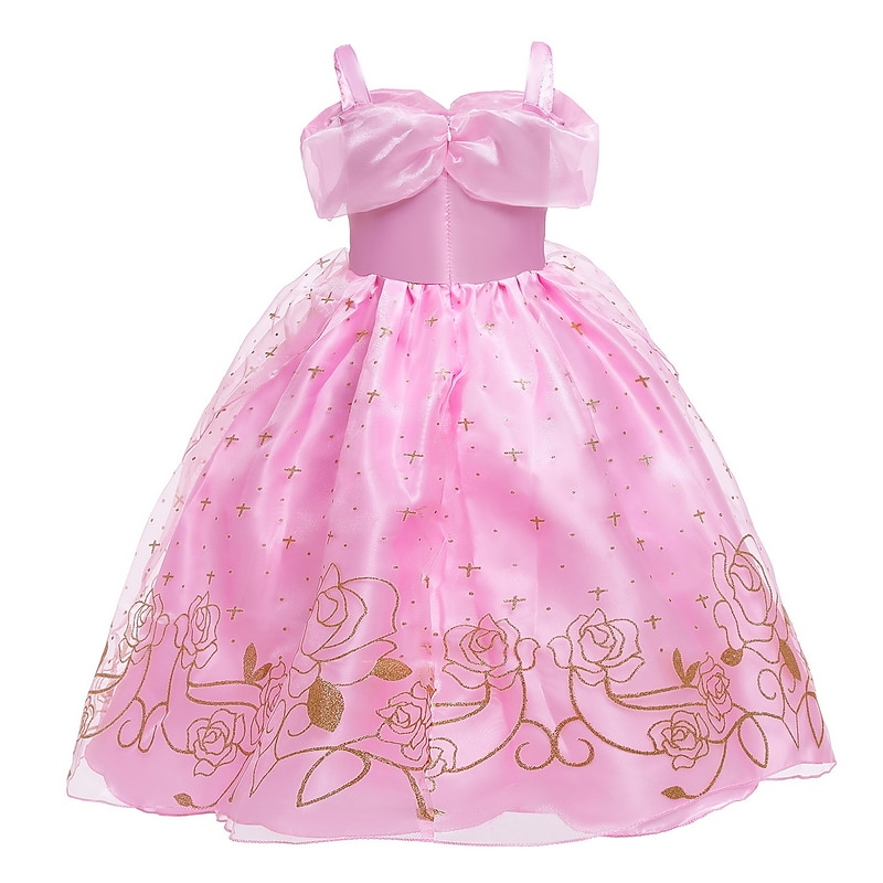 Book Week 2026 Girls' 3D Rose Solid Colored Dress Sleeveless Summer Fall Sports & Outdoor Daily Princess Costume Kids 2-8 Years A Line Dress Tulle Dress Maxi Regular Fit 2026 - $25.99 –P8
