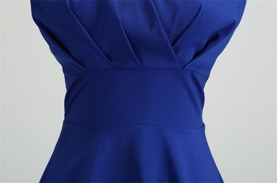 Női Swing ruha Vintage ruha Midi ruha Fekete Sárga Arcpír rózsaszín Rövid ujjú Tiszta szín Fodrozott Tavasz Nyár Terített nyak Szüret Napi Hétvége Vékony S M L XL XXL 2025 - $9.99 –P5