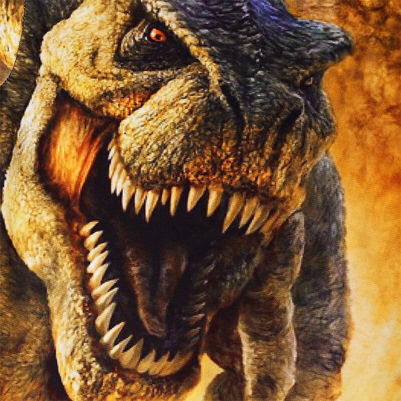 Barn Pojkar T-shirt Kortärmad Ljusblå Sjöblå Marin 3D-tryck Dinosaurie Djur Skola Dagligen Inomhus Grundläggande Häftig 3-12 år / Sommar 2025 - $11.99 -P4