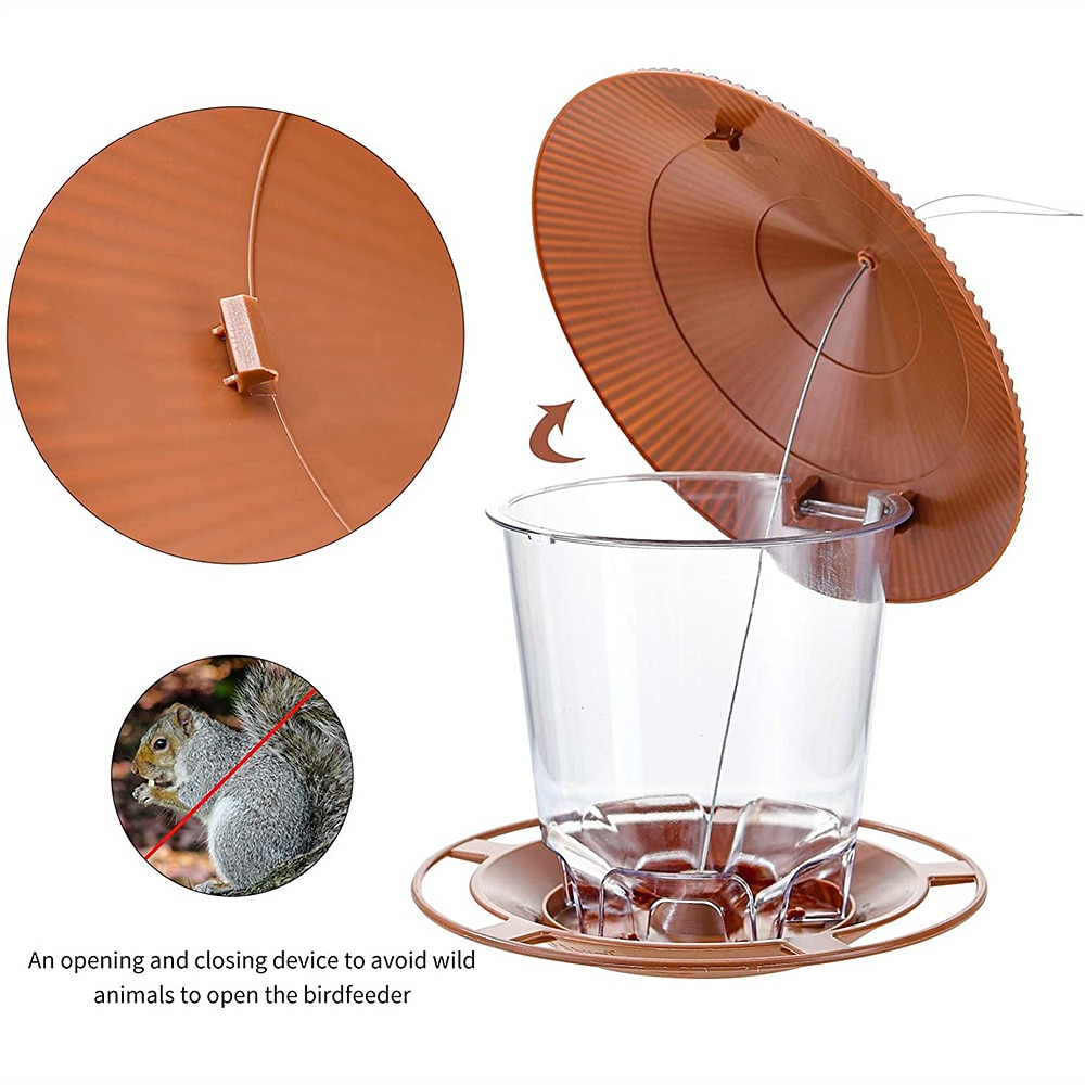 Bird Feeder Waterproof Gazebo Hanging Bird Feeders Outdoor Container with Hang Rope Feeding House Type Bird Feeder Aves Decor Garden Decor 2026 - $23.99 –P5