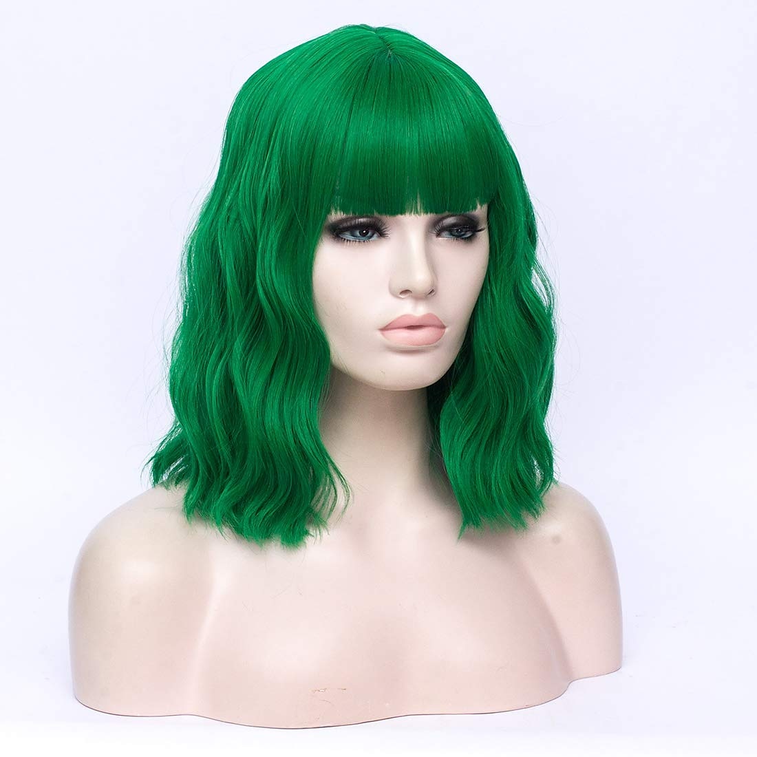 perruque synthétique ondulée bob perruque courte rose cheveux synthétiques femme cosplay party mode bleu violet orange de 2025 ? $20.99 –P2