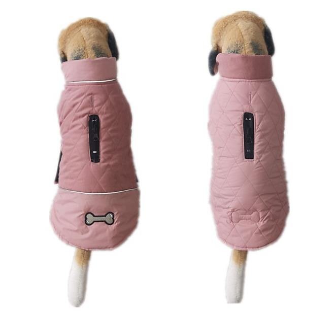hundedun frakk vanntett vindtett vendbar hund vinterfrakk lett varm hundejakke refleks hundevest frakk klær kaldt vær hundeklær for små middels store hunder rød-m 2025 - $27.99 –P5