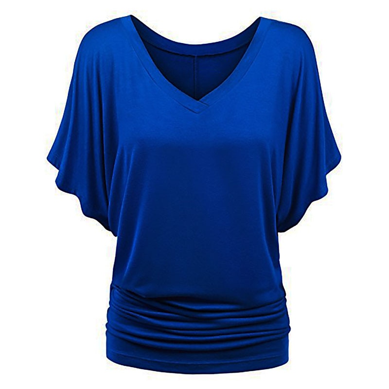 tricou de damă plus mărime tricou visiniu îmbrăcăminte de stradă ocazional preppy mânecă liliac cu mânecă cu jumătate de mânecă obișnuit topuri obișnuite cu gât în v ieșiri zilnic în weekend negru 2025 - $15.99 –P4