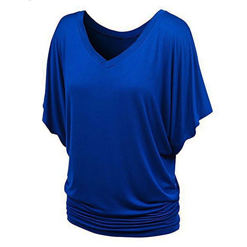 tricou de damă plus mărime tricou visiniu îmbrăcăminte de stradă ocazional preppy mânecă liliac cu mânecă cu jumătate de mânecă obișnuit topuri obișnuite cu gât în v ieșiri zilnic în weekend negru 2025 - $15.99 –P5