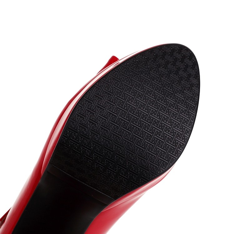 Dam Klackar Pumps Alla hjärtans presenter Finskor Mary Jane Dagligen Solid färg Rosett Spänne Låg klack Bastant klack Rundtå Elegant Minimalism PU Läder PU Ankelrem Svart Vit Gul 2025 - $64.99 –P3
