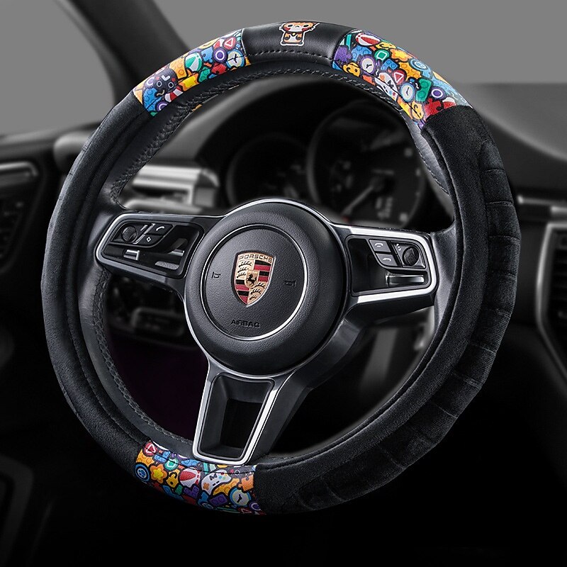 Funny Leopard Pattern Fashion Women Universal Steering Wheel Cover,Cute Steering Wheel Cover Protector Universal/Steering Wheel Covers Funny Cloth Car Accessories for Men Gift Funny Leopard Pattern Fashion Women Universal Steering Wheel Cover,Cute Steering Wheel Cover Protector Universal/Steering Wheel Covers Funny Cloth Car Accessories for Men Gift