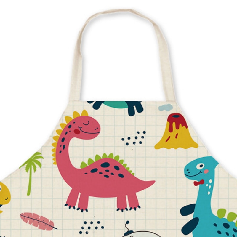милые семейные фартуки с принтом динозавров 2026 - $6.49 –P4