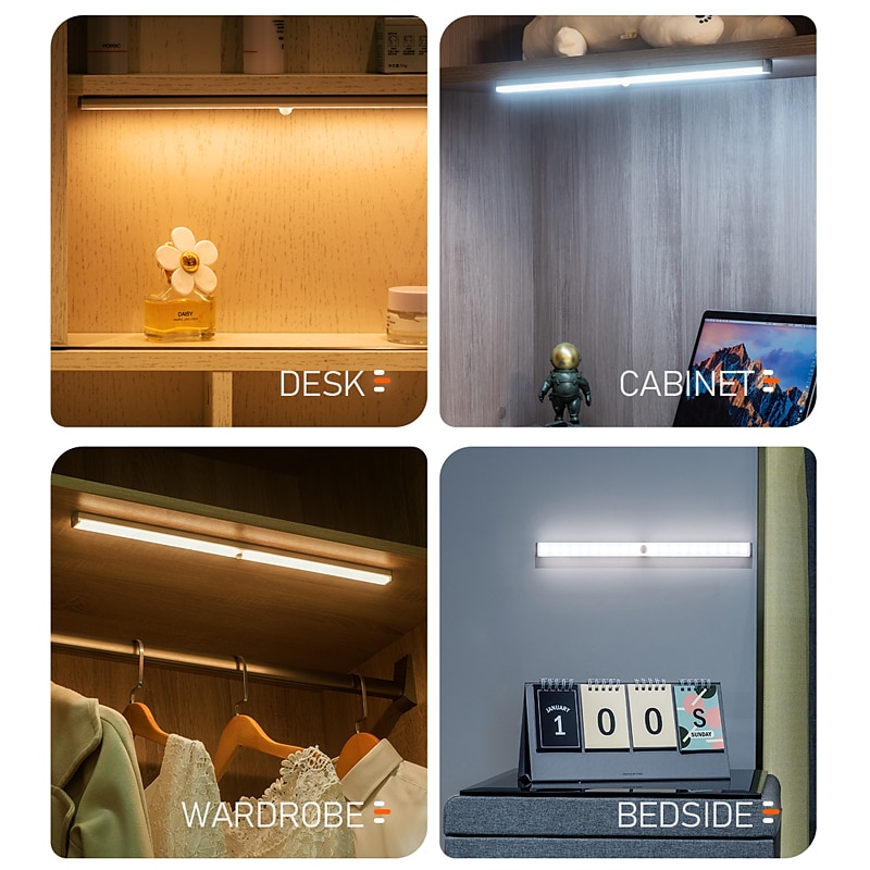 2025年 LEDピルモーションセンサーランプ 食器棚ワードローブ ベッド ランプ キャビネット 常夜灯下クローゼット 階段 スマートライト  コレクション – $16.49 –P15