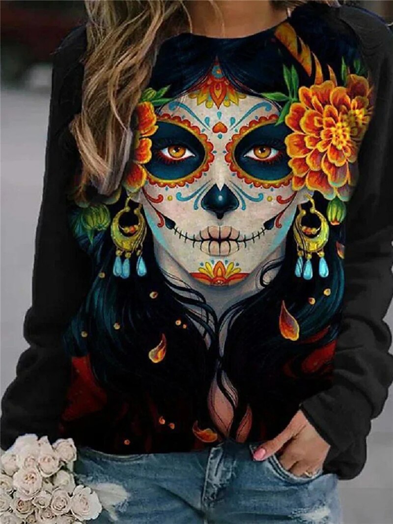 dia de los muertos moletom com capuz