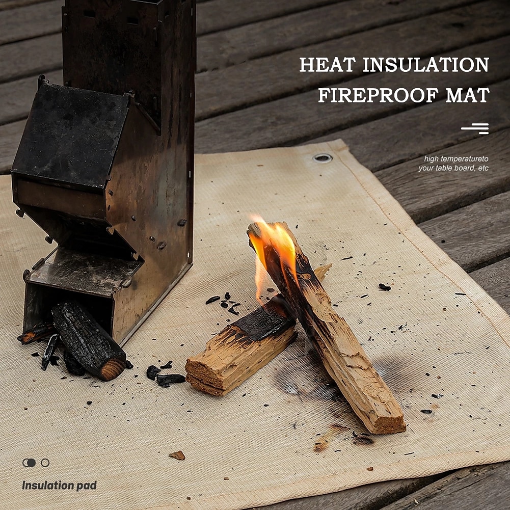 Barbecue Fire Blanket Camping Fireproof Cloth Fire Pit Mat Picnic BBQ Pad High Temperature Anti-Scald Flame Retardant Rug 2025 - $28.99 –P4