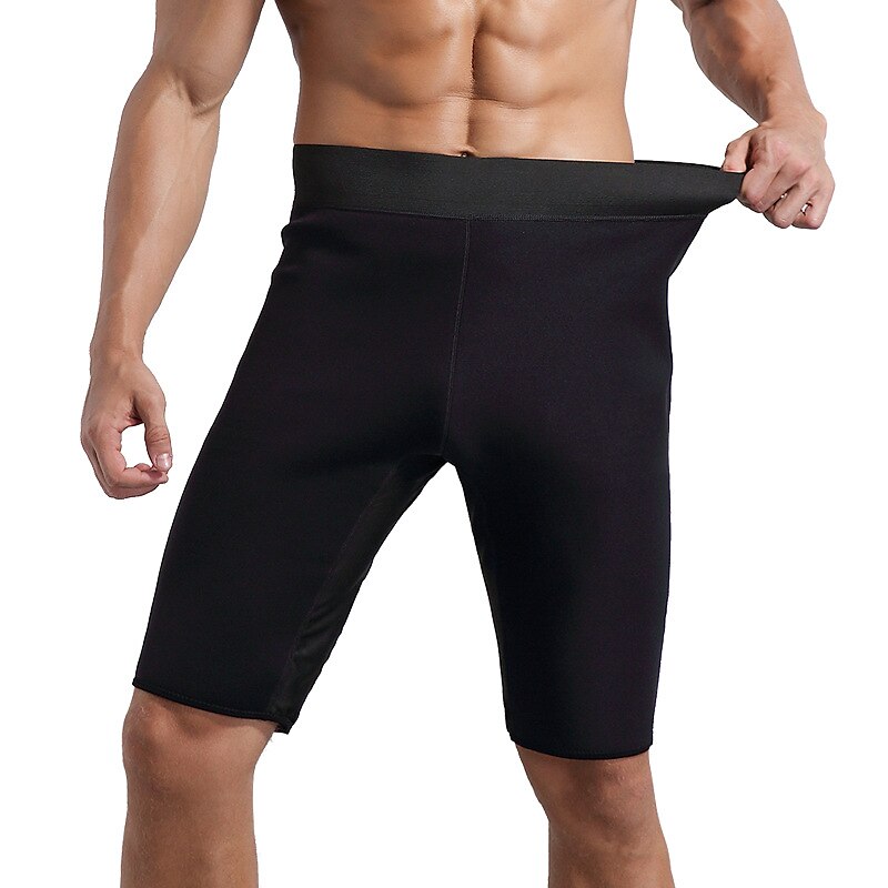 Men's Hot Sweat Sauna Pants Thermo Slimming Shorts Thigh Shaper for Weight Loss 