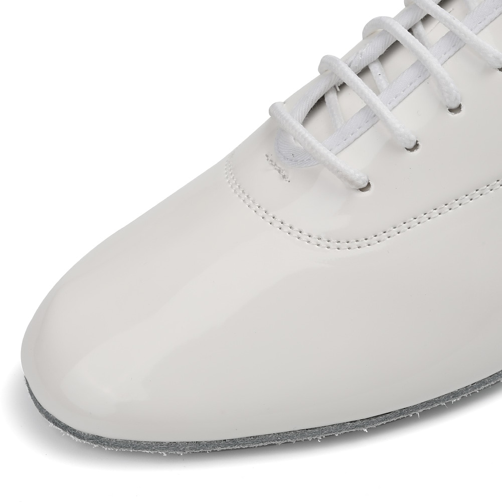 sapatos de dança de salão masculinos em couro envernizado preto – design com cadarço e sola de camurça para um desempenho suave de 2025 por $34.99 –P4