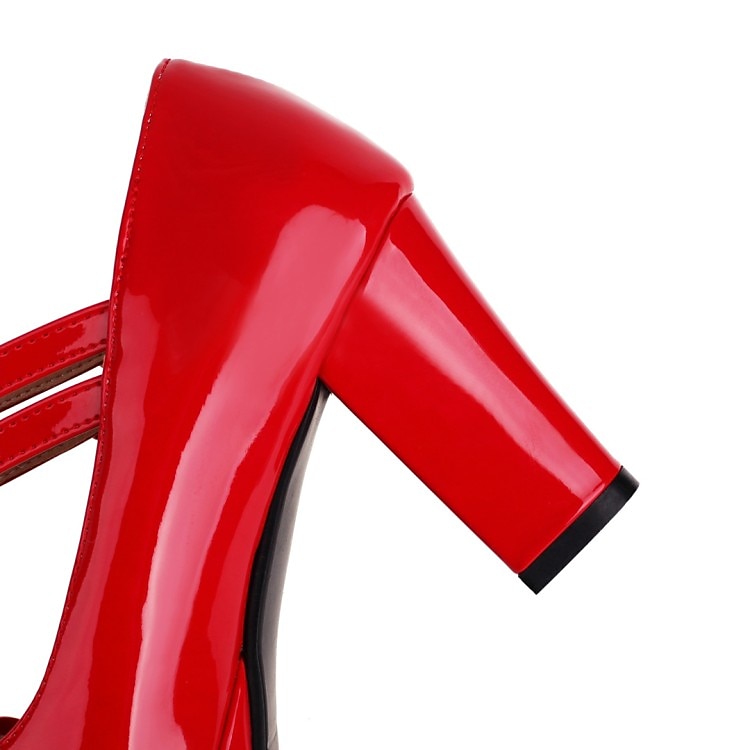 Dam Klackar Pumps Alla hjärtans presenter Finskor Mary Jane Dagligen Solid färg Rosett Spänne Låg klack Bastant klack Rundtå Elegant Minimalism PU Läder PU Ankelrem Svart Vit Gul 2025 - $64.99 –P2