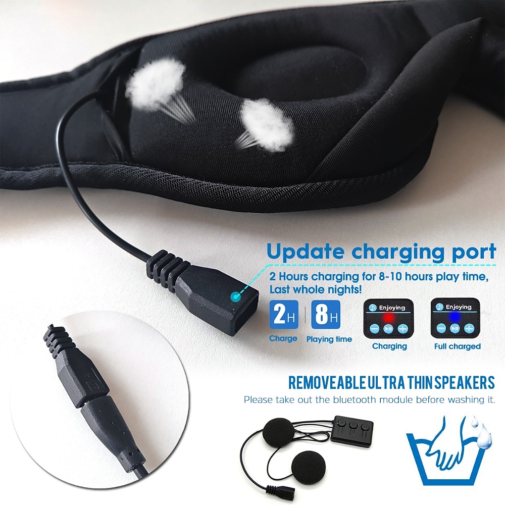 iMosi YR-04 Spánek Sluchátka Bluetooth Čelenka Na uchu Nad uchem Bluetooth 5.0 Stereo pro Apple Samsung Huawei Xiaomi MI Spací Mobilní telefon 2025 - $25.99 –P4