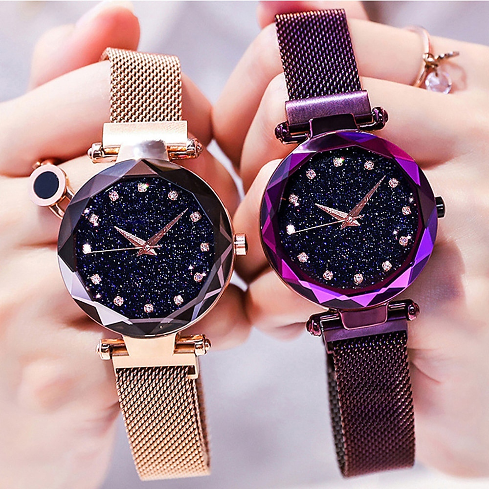 Orologio da polso Quarzo per Da donna Analogico Quarzo stella splendente Moda Lusso Informale Bling Con diamantini Lega Lega del 2025 a $13.99 –P9