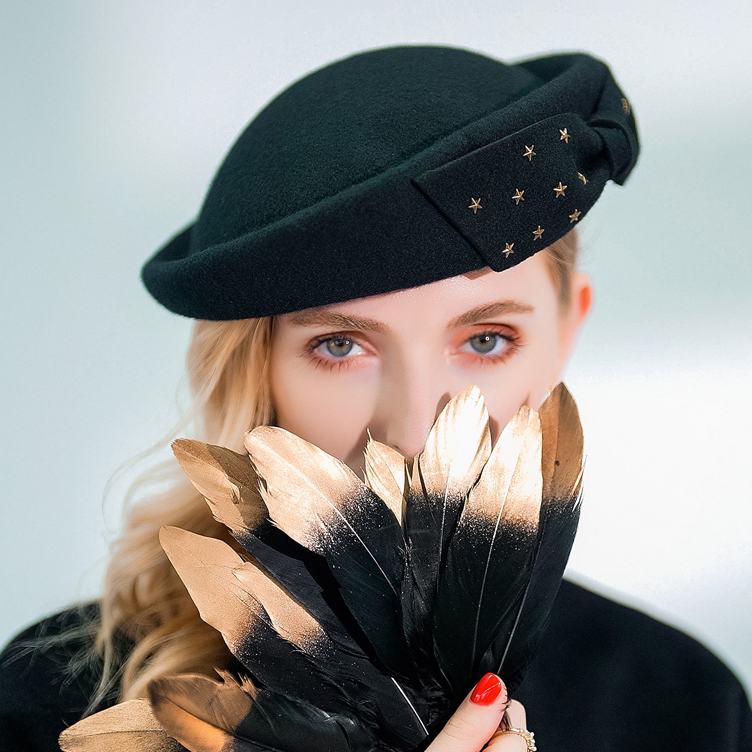 Czapki 100% wełna Beret Kapelusz bucket Specjalne okazje Impreza / Wieczór Kentucky Derby koktajl Królewski Astcot Moda Elegancja Z Kokarda Ćwiek Winieta Nakrycia Głowy 2026 - $38.99 –P1