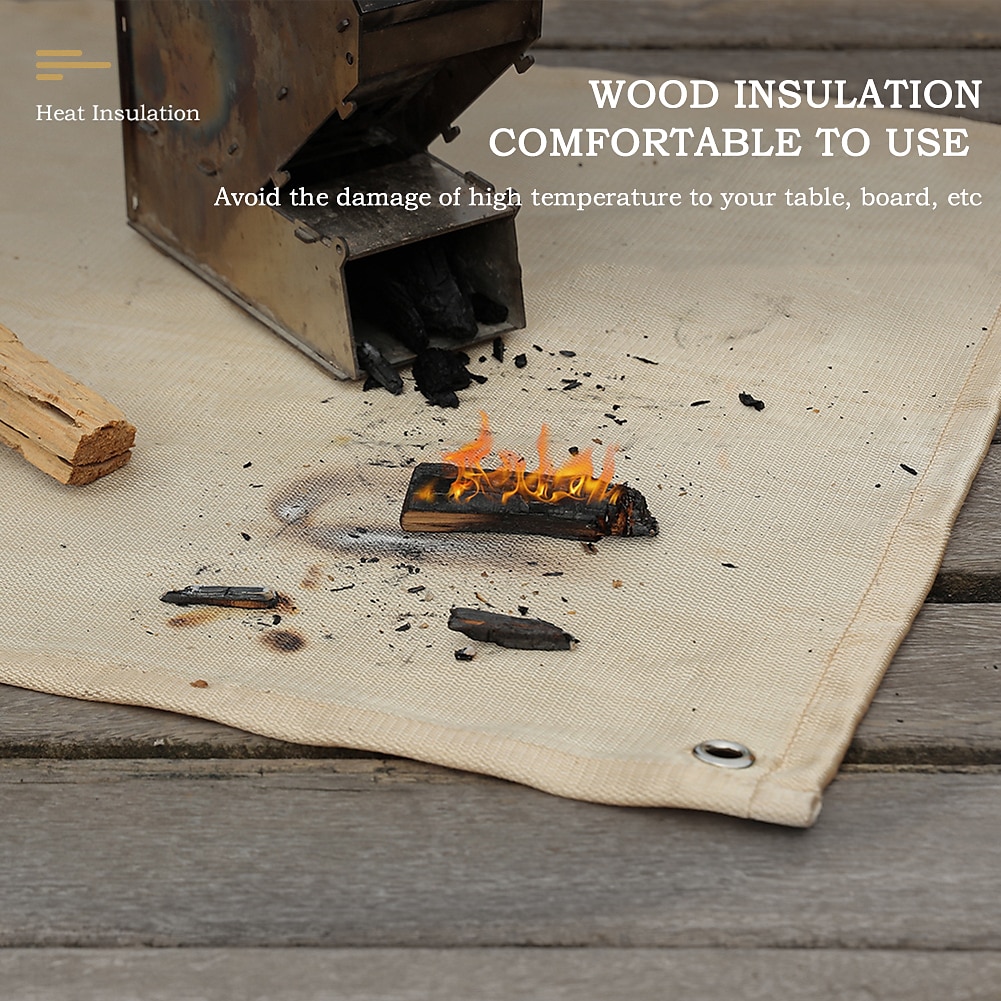 Barbecue Fire Blanket Camping Fireproof Cloth Fire Pit Mat Picnic BBQ Pad High Temperature Anti-Scald Flame Retardant Rug 2025 - $28.99 –P3