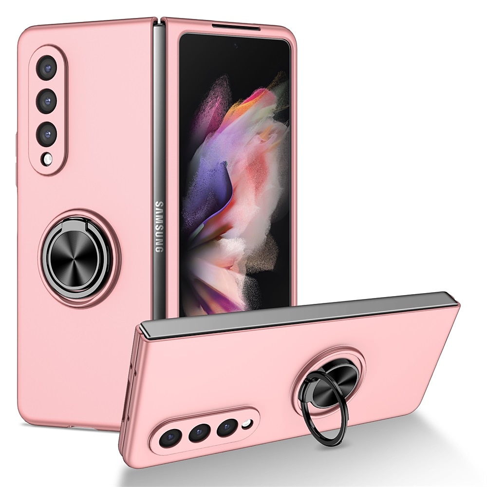 Phone Case For Samsung Galaxy Z Fold 6 Z Fold 5 Z Fold 4 Z Fold 3 Z Fold 2 Z Fold Full Body Case Flip Ring Holder Dustproof Solid Colored TPU 2025 - $13.99 –P8