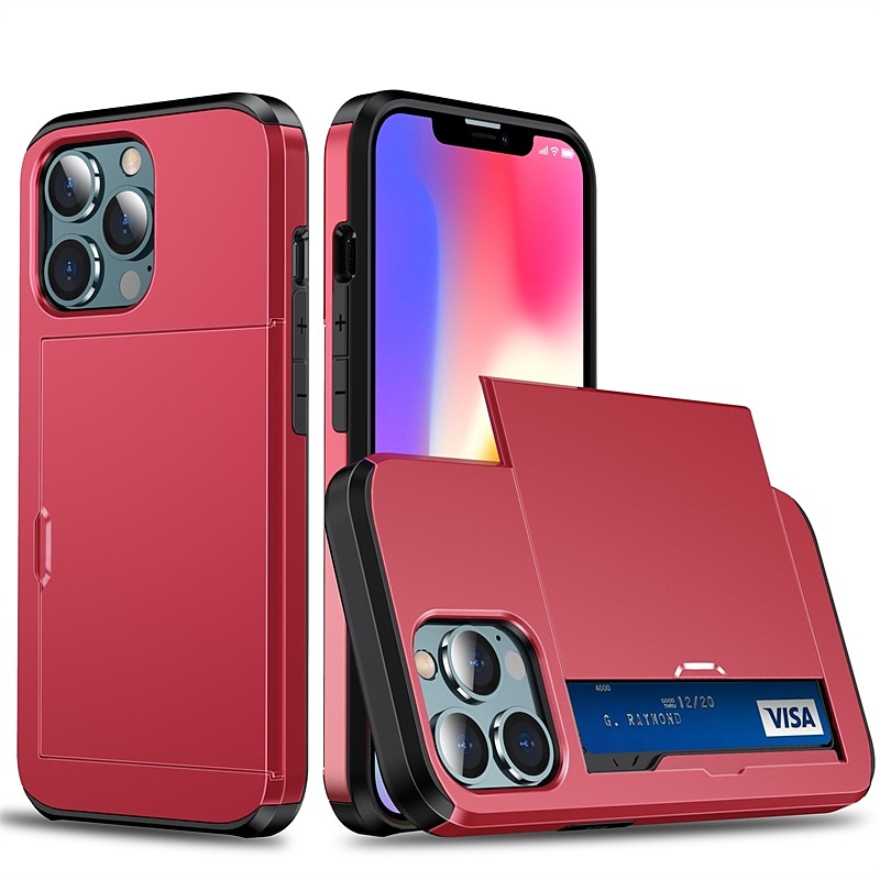 Telefontok Apple iPhone 15 Pro Max Plus iPhone 14 13 12 11 Pro Max X XR XS 8 7 Plus hátlap tárca tok ütésálló egyszínű PC 2025 - $17.99 –P9