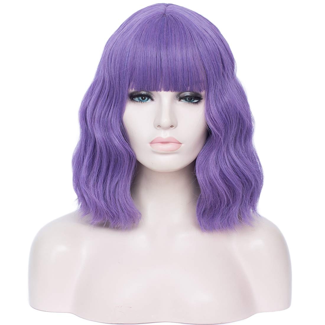 perruque synthétique ondulée bob perruque courte rose cheveux synthétiques femme cosplay party mode bleu violet orange de 2025 ? $20.99 –P14