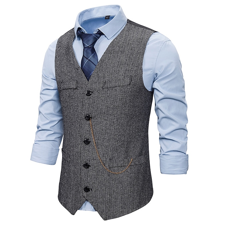 Vintage 1920s Outfits Party Costume The Great Gatsby Fancy Dress Men's Party Formal Evening Party & Evening Adults' Cravat Vest Hat 2026 - $58.99 –P4