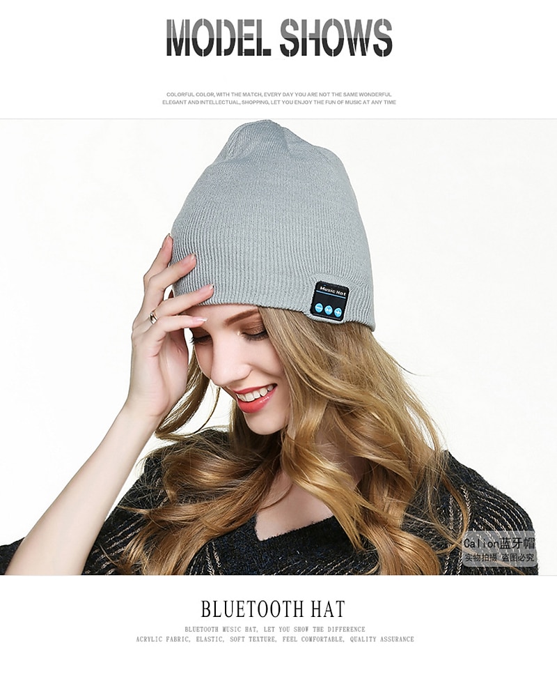 Sleep Headphones Bluetooth Beanie Stereo Knit Music Hat with Bluetooth 5.0 Wireless Hats Headphone Upgraded Men Women Knit Bluetooth Beanie Suitable for Outdoor Sports Valentine's Day Gift 2026 - $22.99 –P8