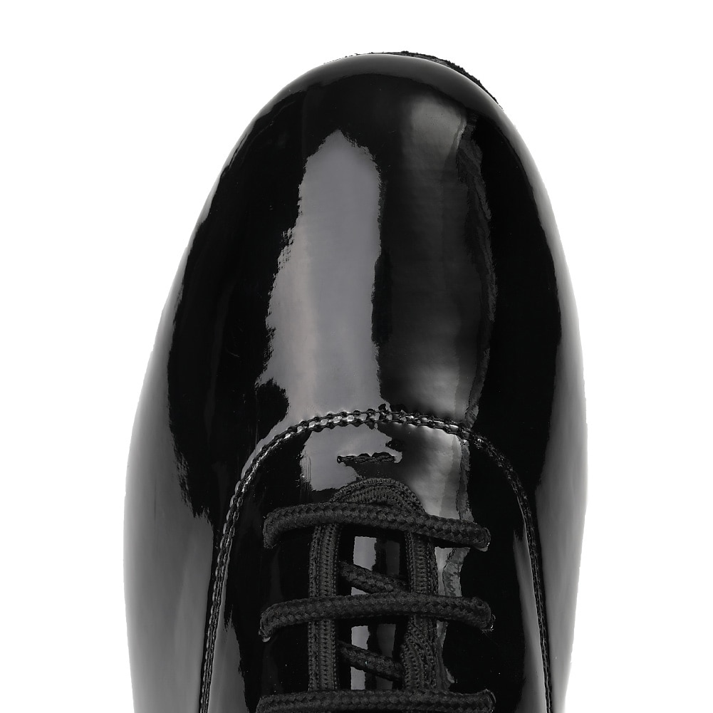 sapatos de dança de salão masculinos em couro envernizado preto – design com cadarço e sola de camurça para um desempenho suave de 2025 por $34.99 –P6