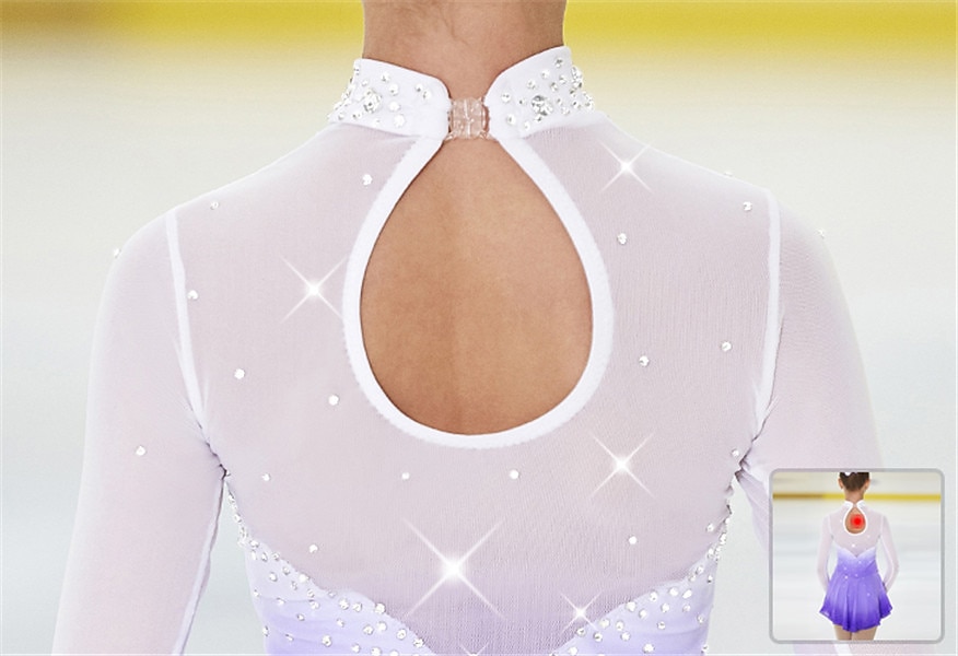 Kűrruha Női Lány Klizanje na ledu Ruhák Felszerelések Bíbor halo színárnyalatok Spandex Nagy rugalmasságú Verseny Kűrruhák Kézzel készített Kristály / Strassz Hosszú ujj Jégkorcsolyázás Műkorcsolyázás 2026 - $148.99 –P8