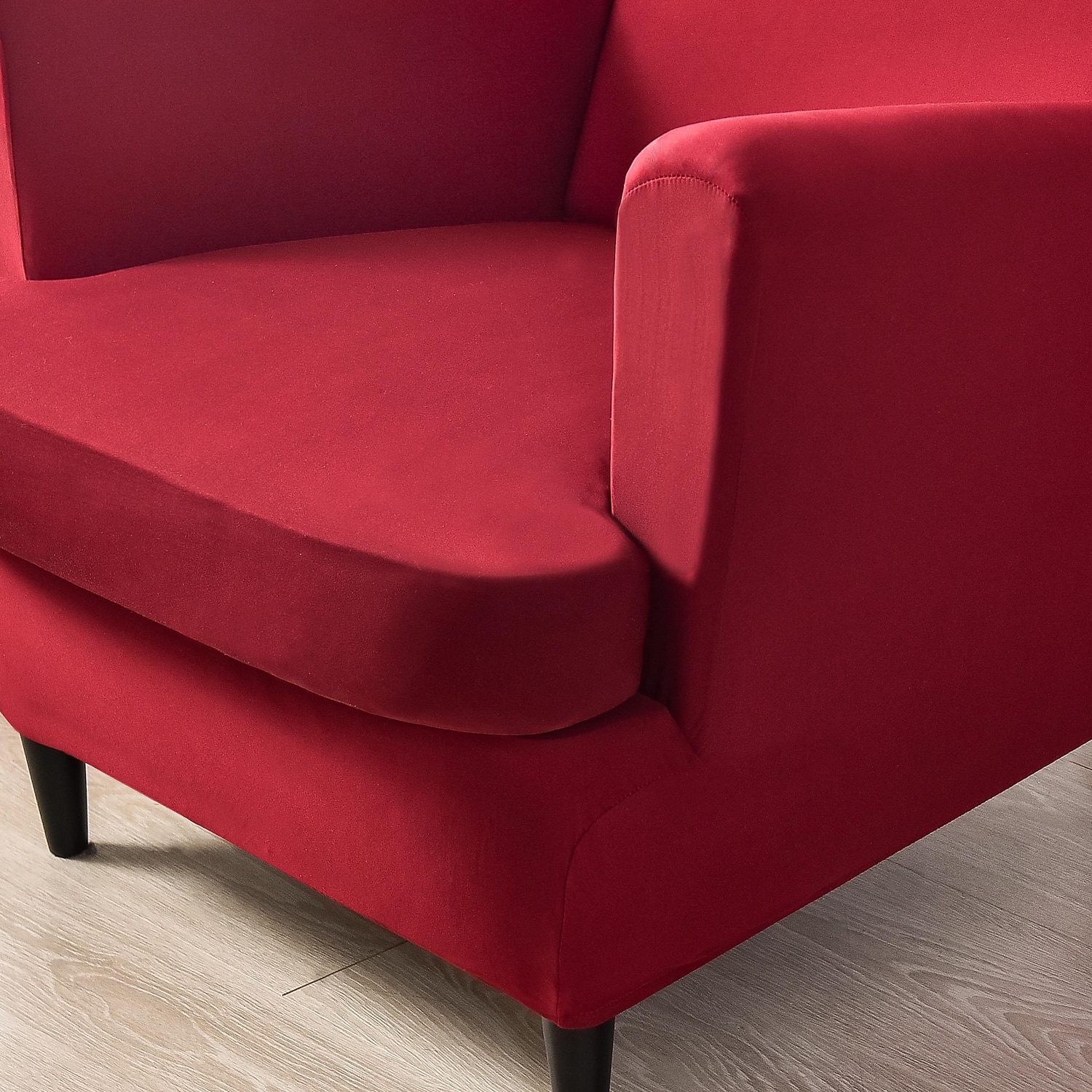 copripoltrona elasticizzata tinta unita copripoltrona con schienale alto copripoltrona in tessuto spandex copripoltrona con schienale alto rosso bordeaux con fondo elastico per soggiorno camera da del 2025 a $36.99 –P7