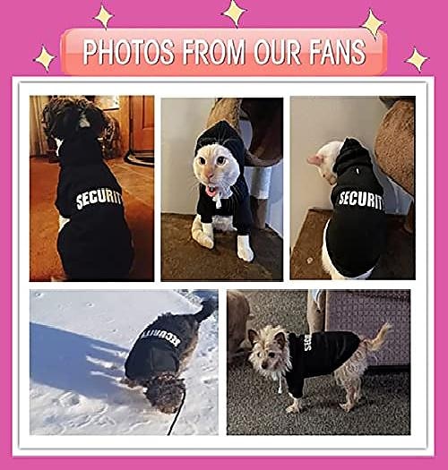 Sweat à capuche pour chien de sécurité vêtements pour chien vêtements d'hiver pull chaud pull en coton veste manteau à capuche pour petit chien moyen grand chien chat (noir, 3xl) de 2025 ? $18.49 –P4