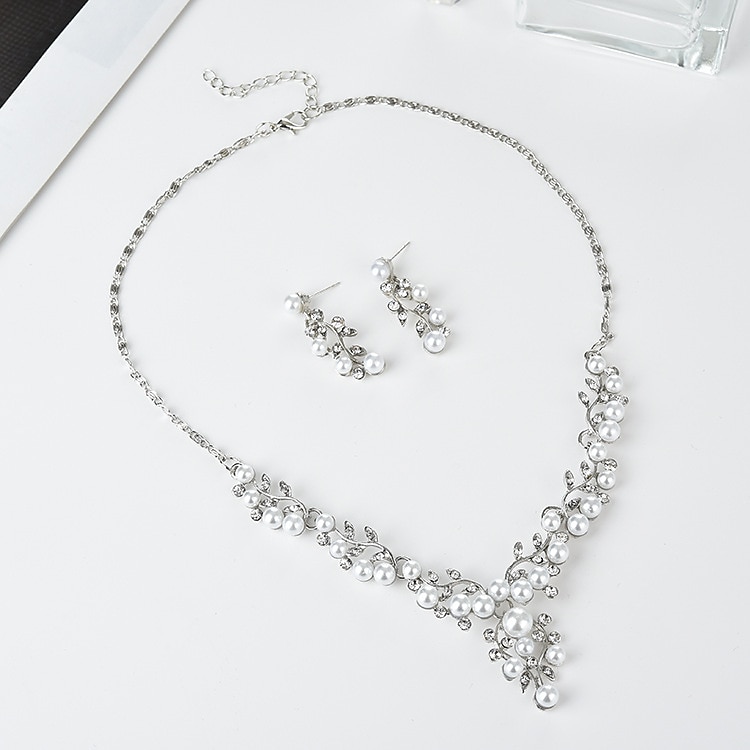 Hoop Earrings Two-piece Suit Imitation Pearl Alloy 1 Necklace Earrings Women's Stylish Elegant Fashion Cute Lovely Geometrical Precious Geometric Jewelry Set For School Gift Daily 2026 - $8.99 –P5