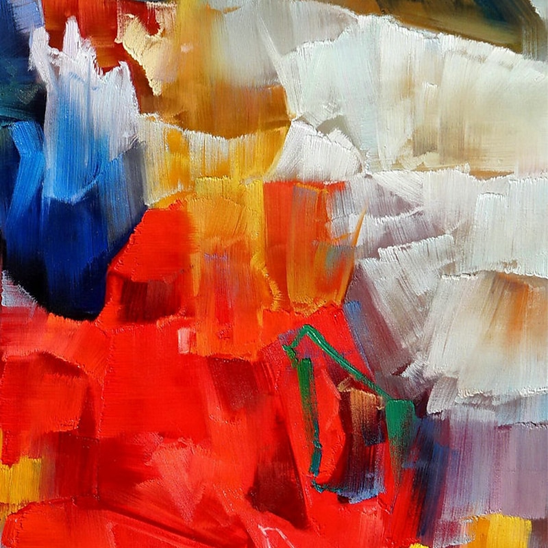 Oil Painting 100% Handmade Hand Painted Wall Art On Canvas Modern Abstract Brilliant Colors Home Decoration Decor Rolled Canvas No Frame Unstretched 2025 - $73.99 –P8