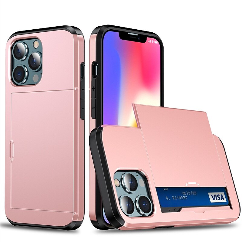Telefontok Apple iPhone 15 Pro Max Plus iPhone 14 13 12 11 Pro Max X XR XS 8 7 Plus hátlap tárca tok ütésálló egyszínű PC 2025 - $17.99 –P10