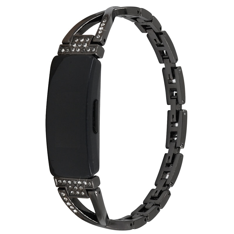 حزام الساعة الذكية متوافق مع فيتبيت Fitbit Inspire Inspire 2 / Inspire HR / Inspire ستانلس ستيل حجر كريم ساعة ذكية حزام بلينغ الماس ترف سوار مجوهرات إستبدال معصمه 2025 - $22.99 –P7