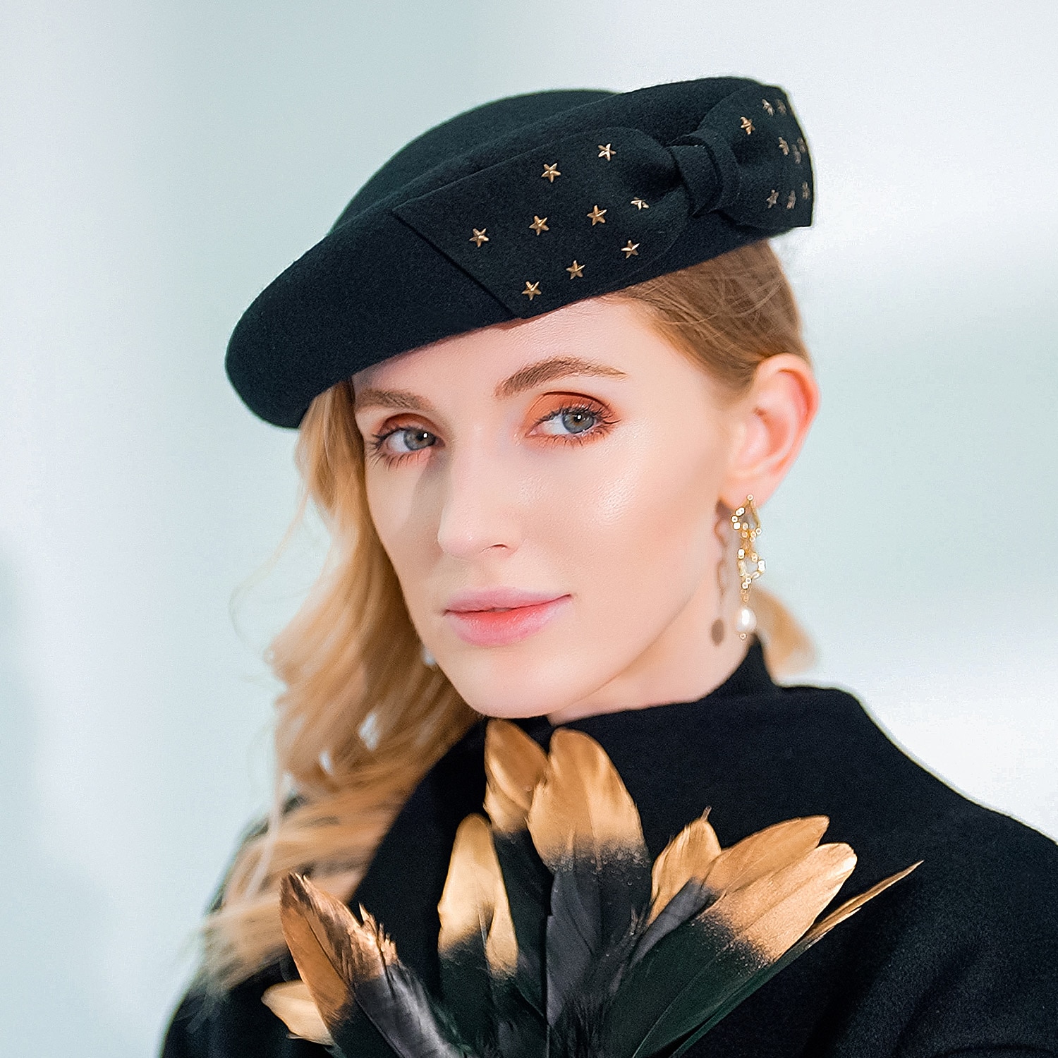 Czapki 100% wełna Beret Kapelusz bucket Specjalne okazje Impreza / Wieczór Kentucky Derby koktajl Królewski Astcot Moda Elegancja Z Kokarda Ćwiek Winieta Nakrycia Głowy 2026 - $38.99 –P4