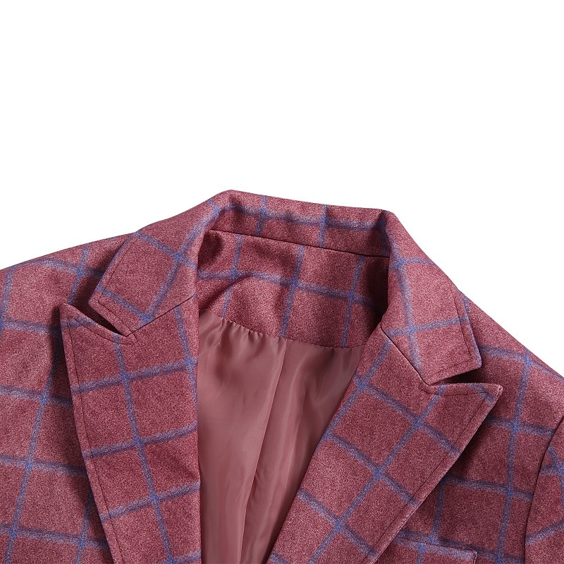 Men's Business Blazer Slim Fit Notched Lapel Sport Coat