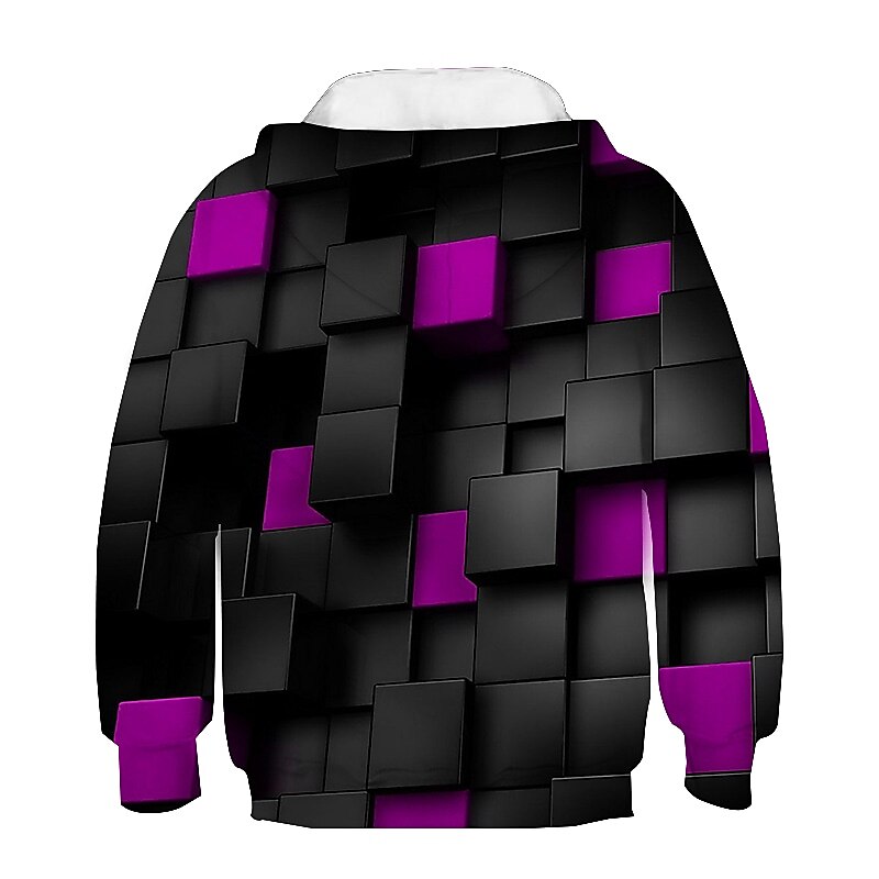 New Year Boys 3D Optical Illusion Hoodie Long Sleeve 3D Print Spring Fall Winter Active Polyester Kids 3-12 Years School Outdoor Daily 2025 - $18.99 –P4